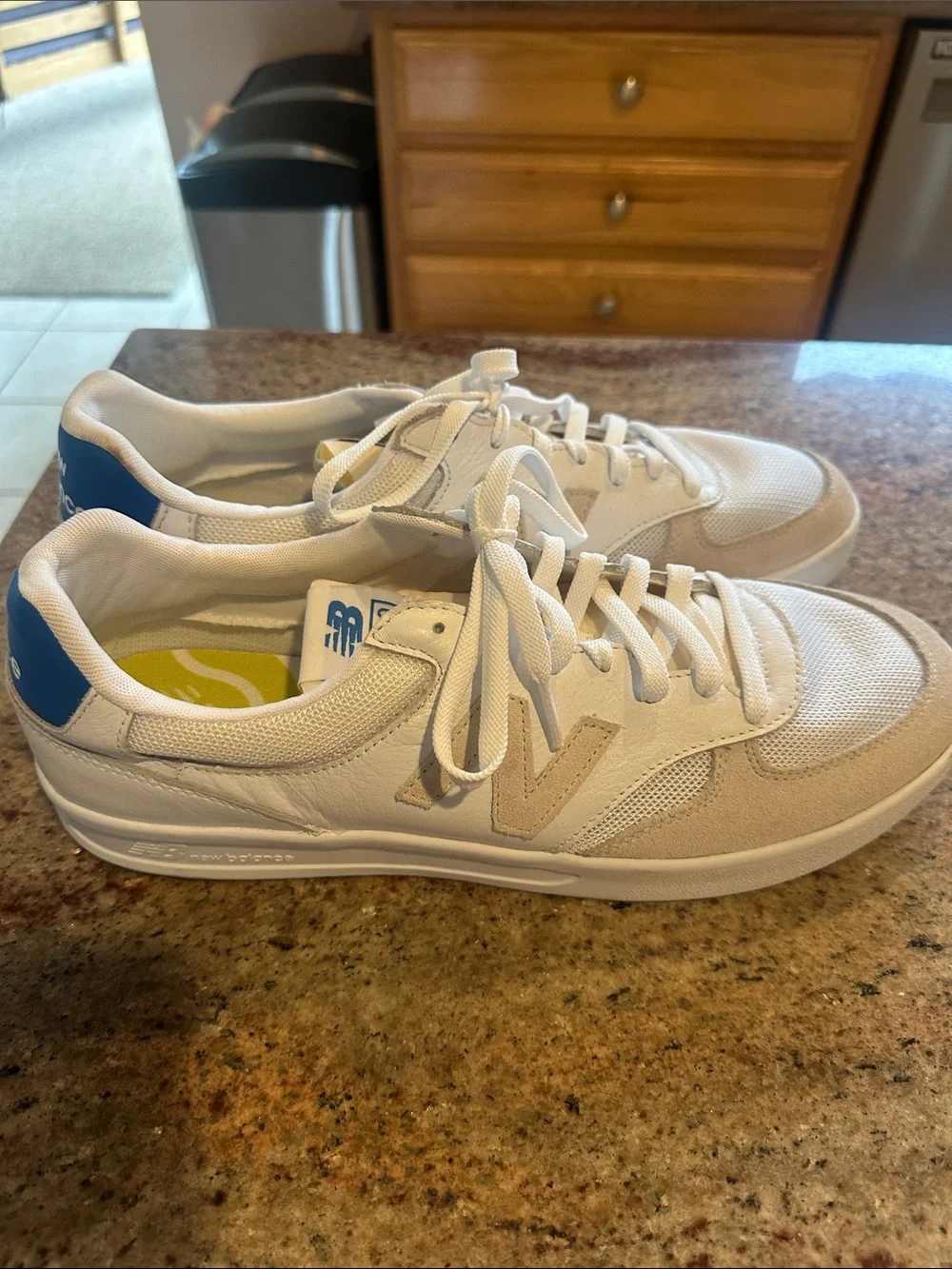 New Balance CT300  Men's White & Beige Sneakers Low-Top Sz 11.5 New
